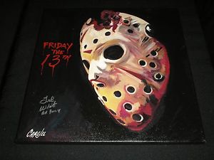 300x225 Ted White Signed Original Painting Jason Voorhees Autograph Friday - Jason Voorhees Painting