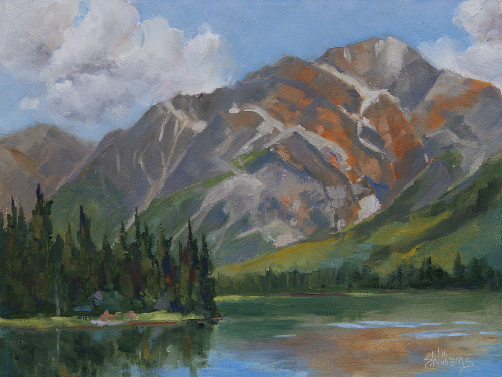 1000x752 Sharon Lynn Williams' Art Blog Pyramid Mountain - Jasper Painting