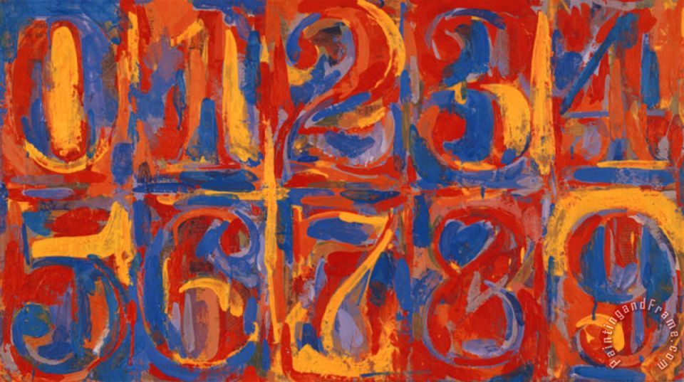960x537 Jasper Johns Zero Nine Painting - Jasper Painting