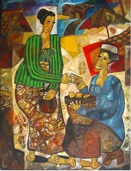 268x350 Painting - Javanese Painting