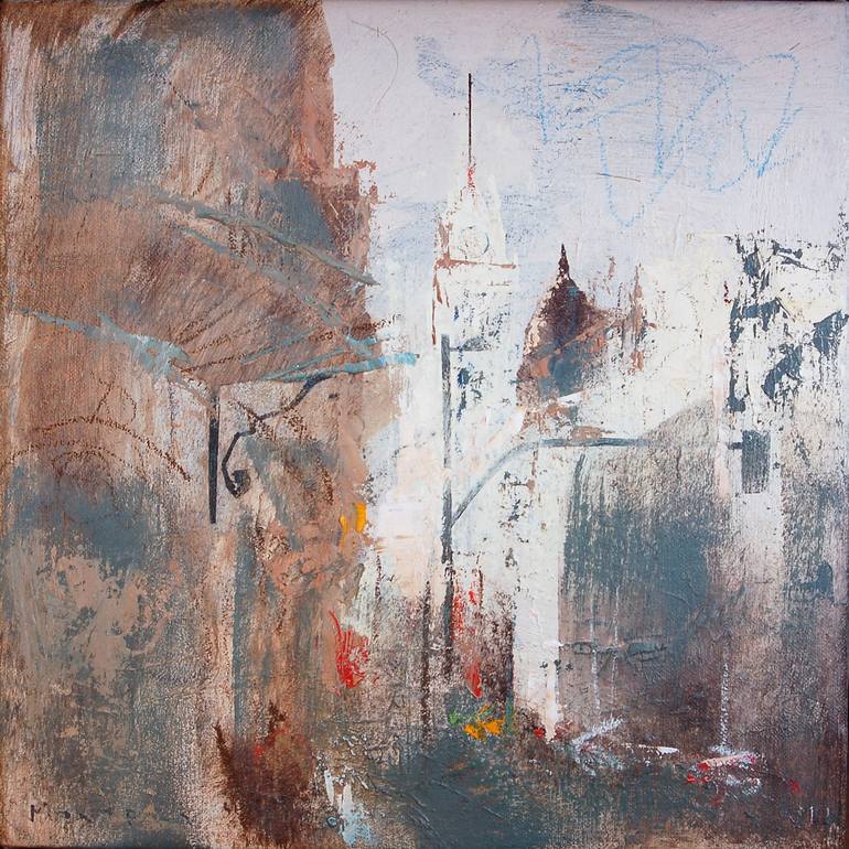 770x770 Saatchi Art City Light Painting By Javier Montesol - Javier Painting