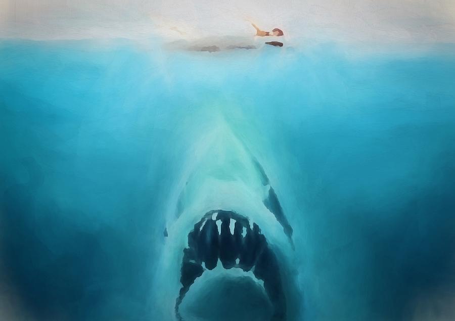 Jaws Painting at PaintingValley.com | Explore collection of Jaws Painting