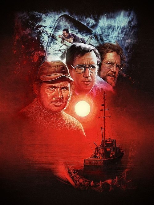 500x667 Paul Shipper's Beautiful - Jaws Painting
