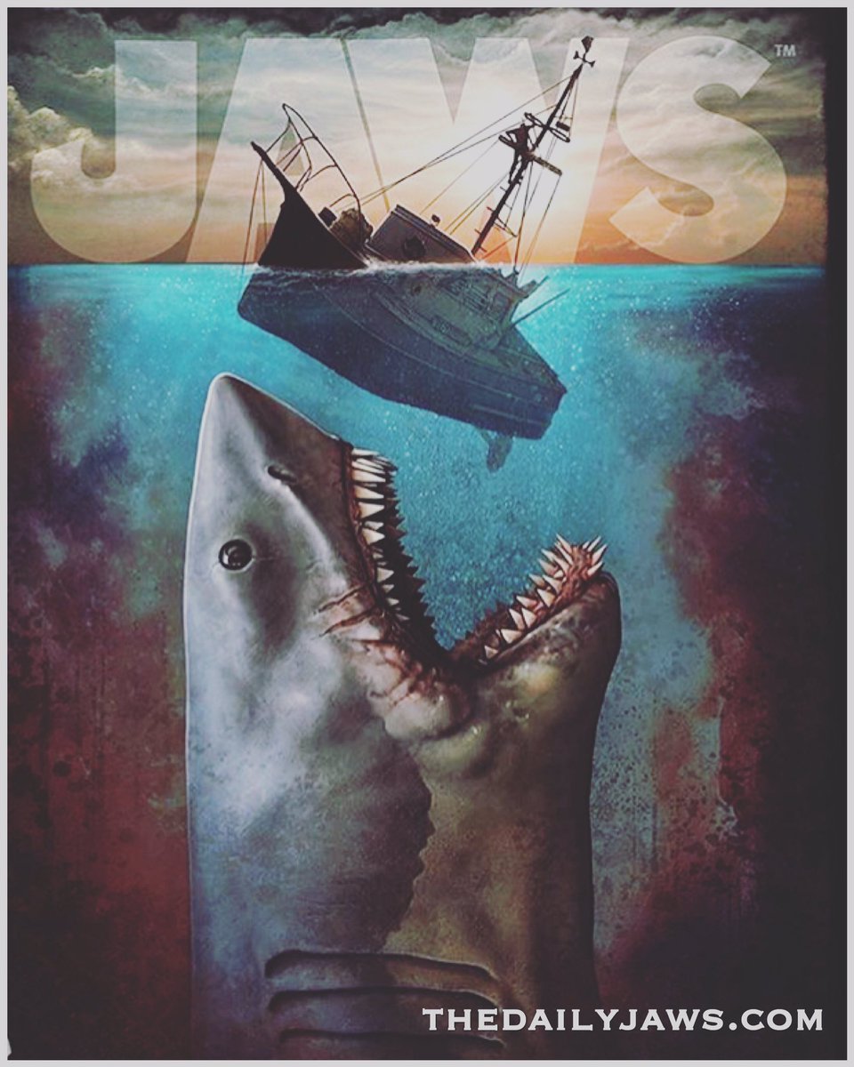 960x1200 The Daily Jaws On Twitter Incredible Take On The Jaws Poster By - Jaws Painting