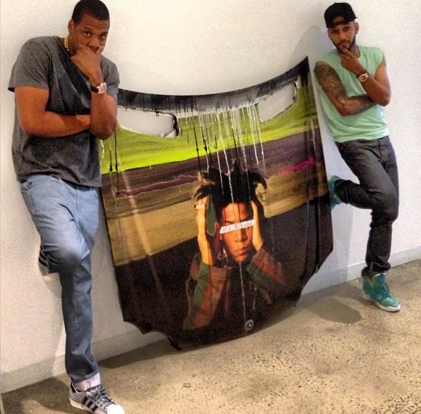 610x600 Jay Z Cops Basquiat Painting From Swizz Beatz - Jay Z Painting