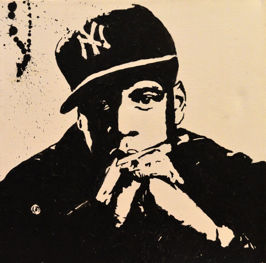 898x890 Jay Z Painting By Mquinn21 - Jay Z Painting