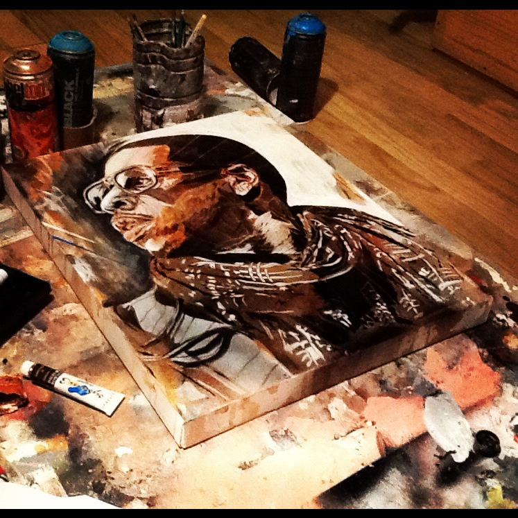 747x747 Jay Z Painting By Artbydavidc - Jay Z Painting