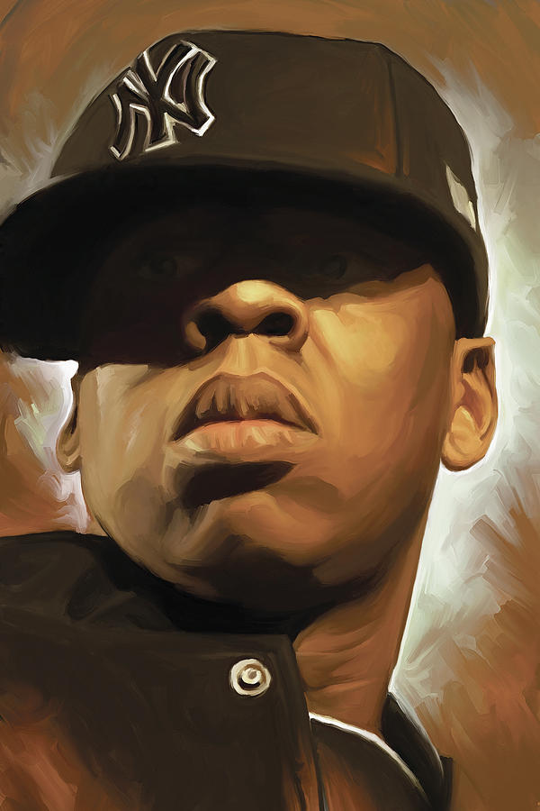 600x900 Jay Zrtwork Painting By Sheraz - Jay Z Painting