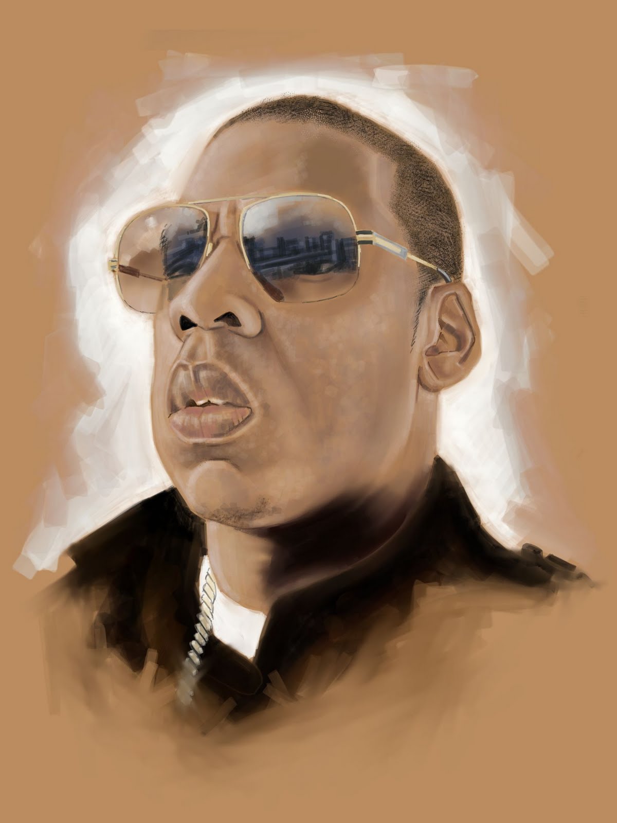 1200x1600 The Blog Of Artist Brendan Lochrie Jay Z Painting In Progress. - Jay Z Painting