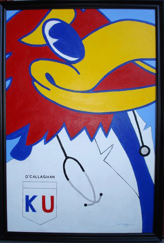 325x480 Paula's Original Art ~ Assorted - Jayhawk Painting