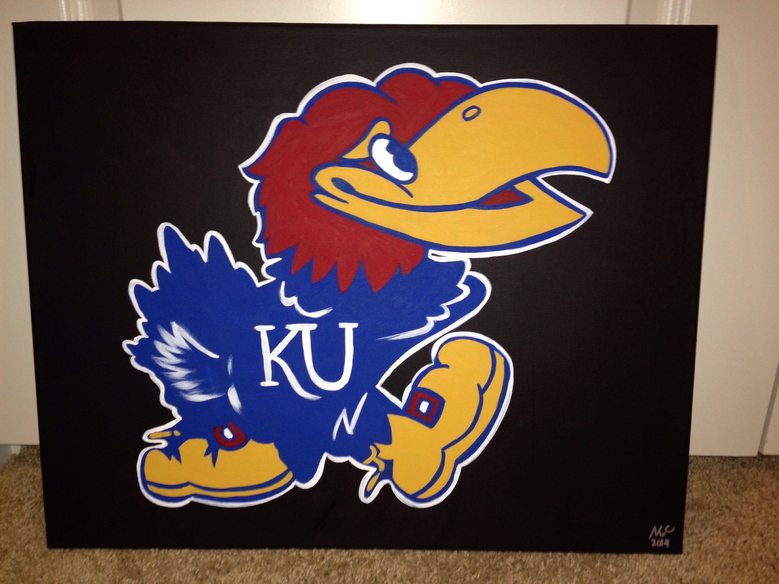 3264x2448 Rock Chalk Jayhawk Madi Paints - Jayhawk Painting