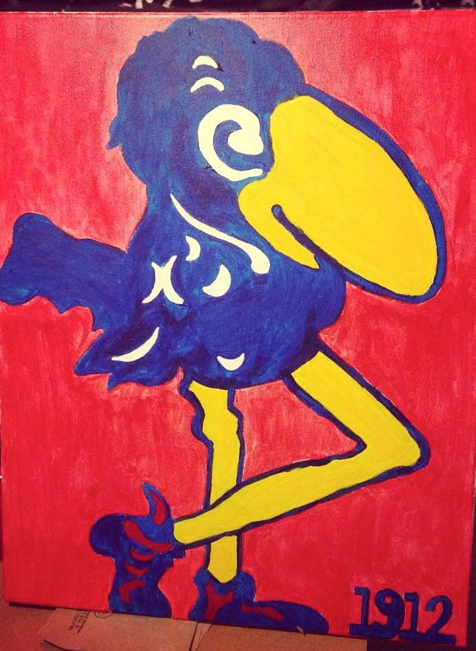691x945 7 Bilderna Om Owlgirlart Logotyper, Minnesota - Jayhawk Painting