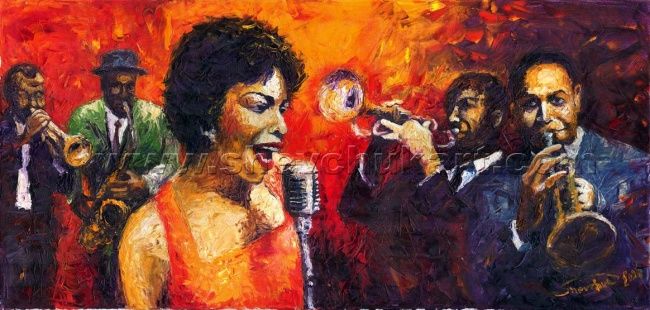 650x310 Jazz Song (Yuriy Shevchuk) - Jazz Band Painting