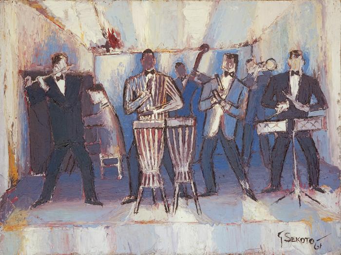 700x523 The Jazz Band, 1961 - Jazz Band Painting