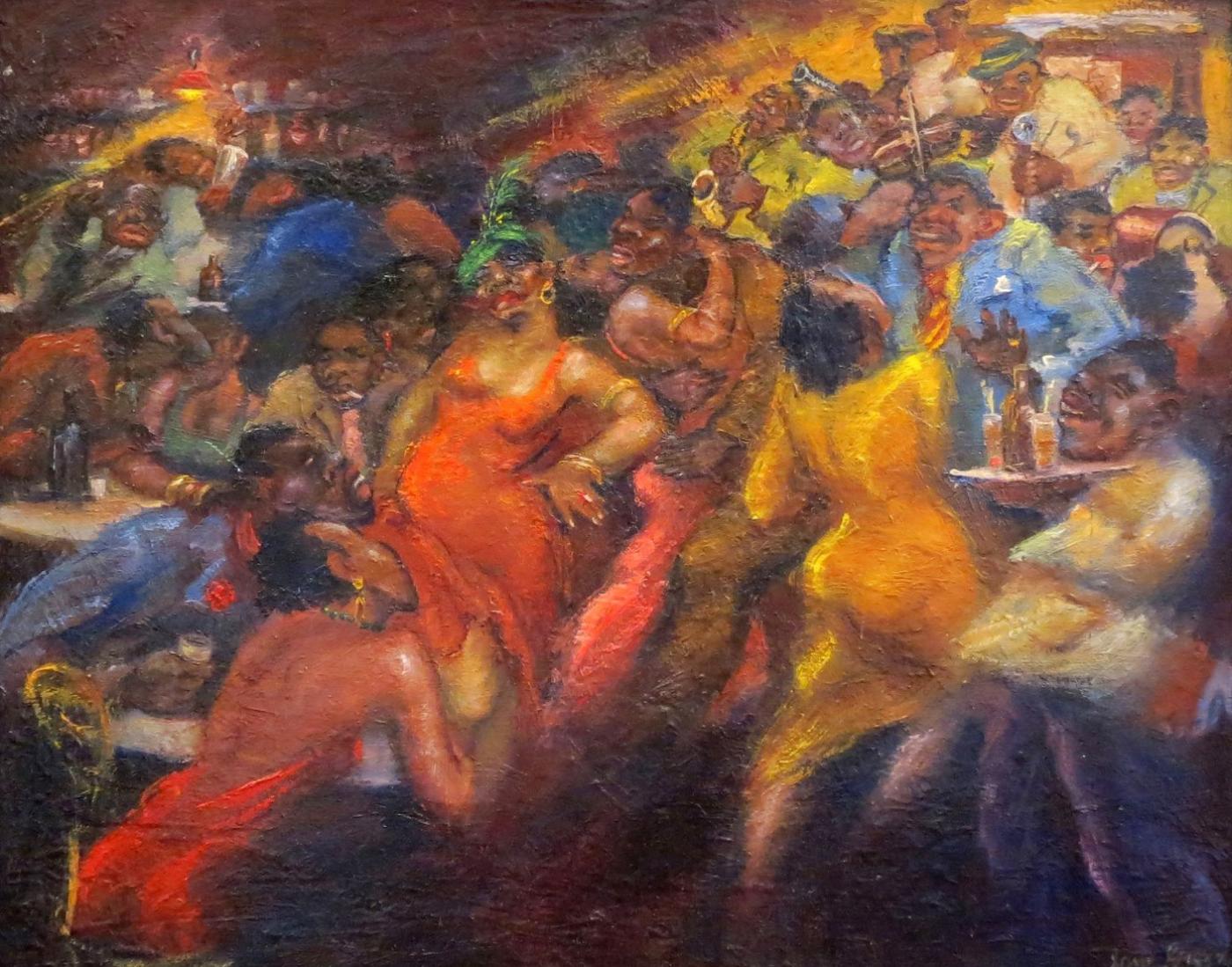1400x1099 Jazz Club - Jazz Club Painting