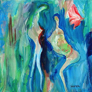 300x298 Jazz Dancer Paintings - Jazz Dance Painting
