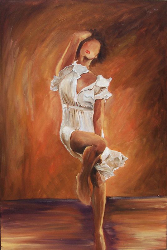 536x800 Dance Art Print On Paper, Dancing Tango Legs, Couple Dancing - Jazz Dance Painting