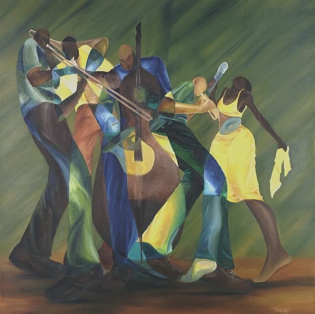 640x638 Incline To Jazz Ii (Charles Harvey) - Jazz Dance Painting