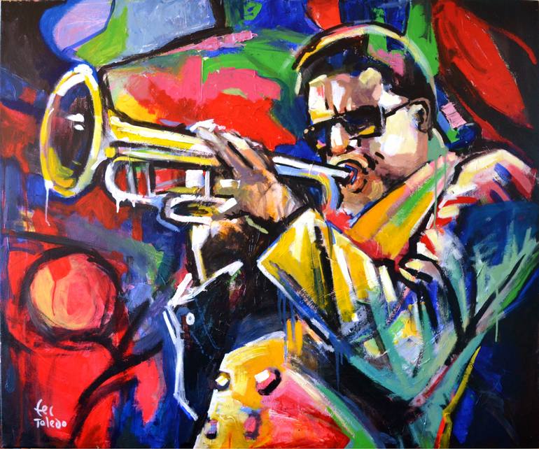 770x642 Saatchi Art Jazz Painting By Fernando Toledo - Jazz Painting
