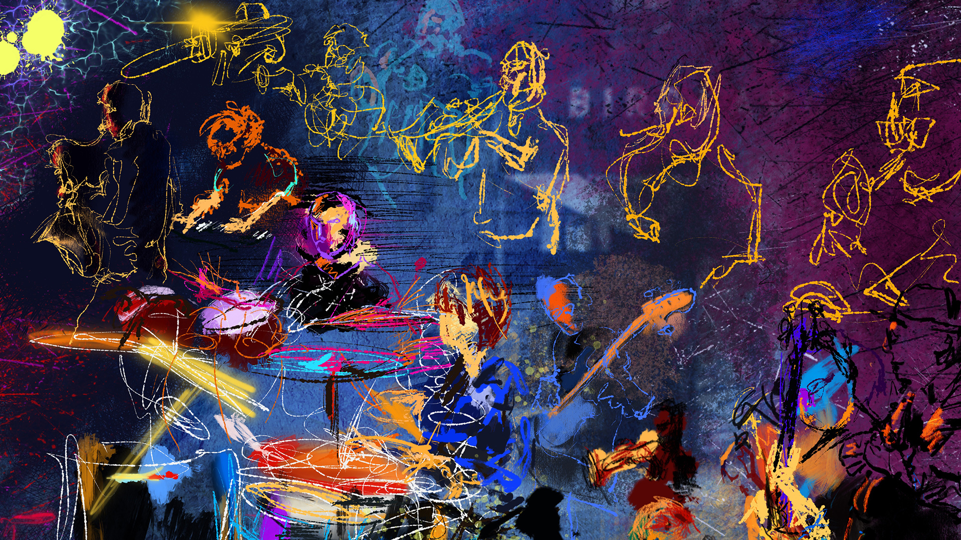 1920x1080 Jeremy Sutton Studios Art Of Jazz 2018 Tour - Jazz Painting Artists