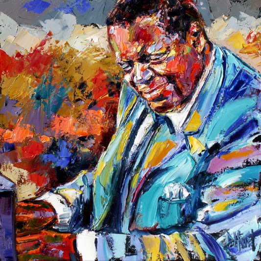 533x533 Portrait Artists International Abstract Jazz Art Portrait, Music - Jazz Painting Artists