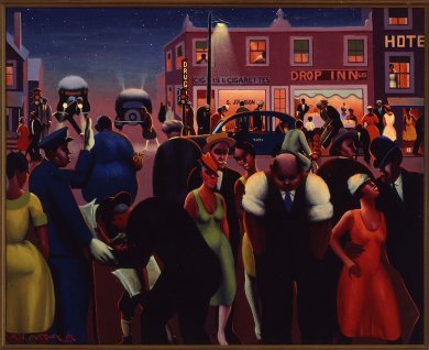 390x318 Archibald Motley Jazz Age Modernist Lacma - Jazz Painting Artists