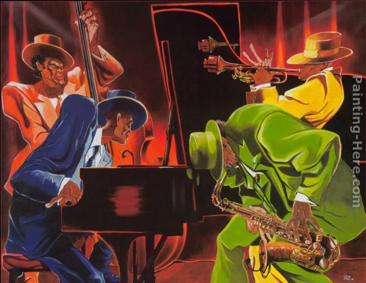 720x558 Steven Johnson Mood 4 Jazz Painting Anysize 50% Off - Jazz Painting Artists