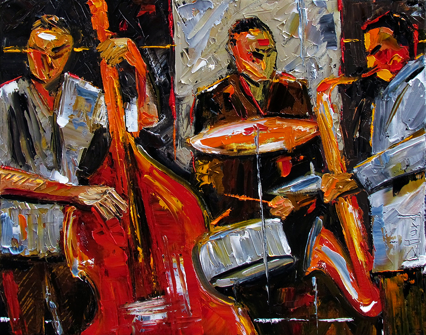 864x679 Debra Hurd Original Paintings And Jazz Art Jazz Abstract Colorful - Jazz Painting Artists