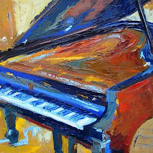 300x300 Jazz Piano Paintings - Jazz Piano Painting