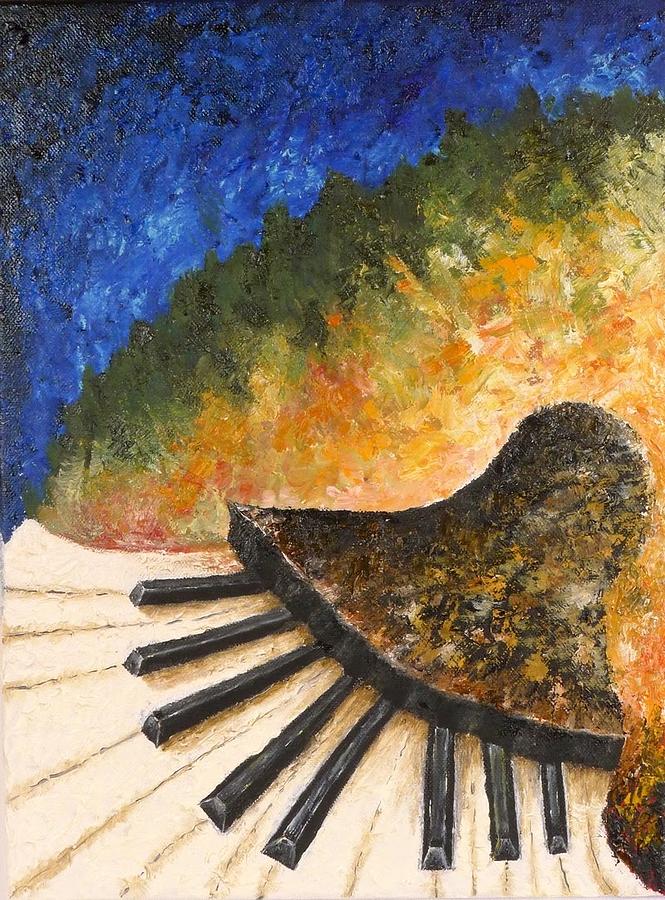 665x900 Piano Jazz Painting By Draia Coralia - Jazz Piano Painting