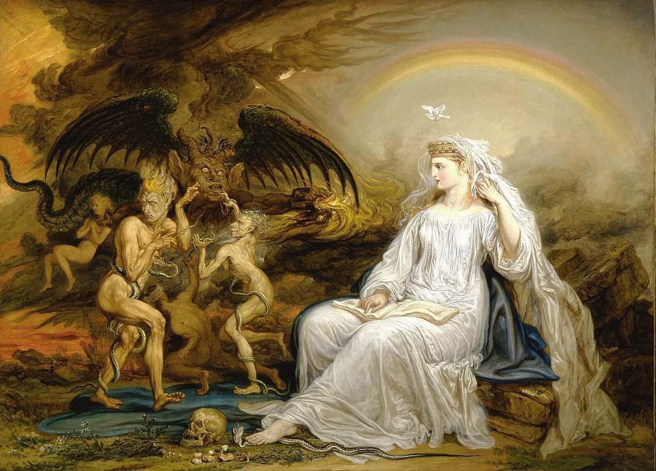 1350x971 James Ward Ignorance, Envy And Jealousy - Jealousy Painting