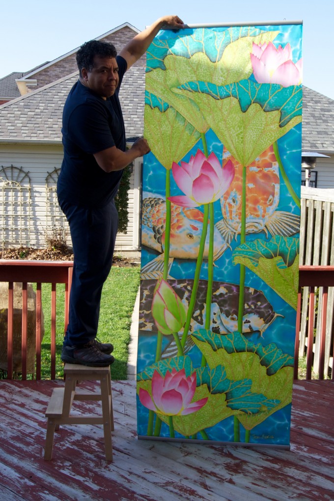 680x1018 Silk Artof Jean Baptiste - Jean Baptiste Silk Painting