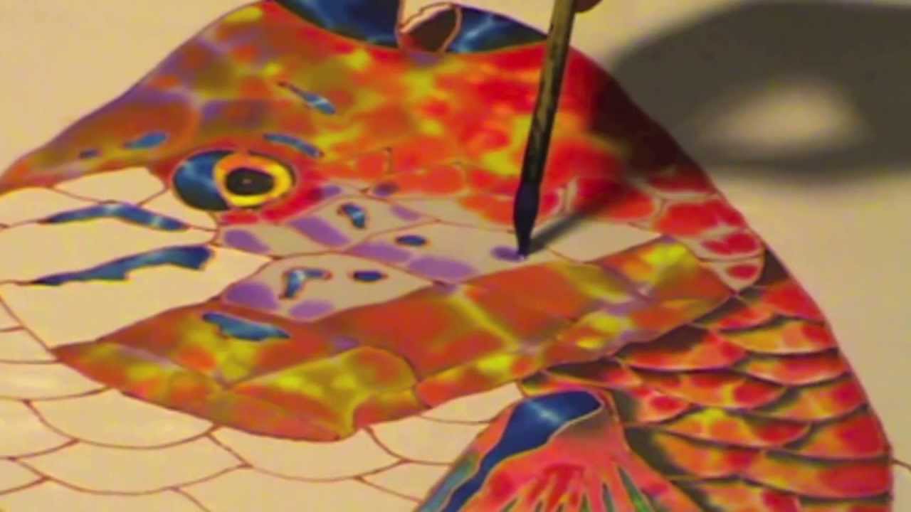 1280x720 Silk Painting With Jean Baptiste - Jean Baptiste Silk Painting