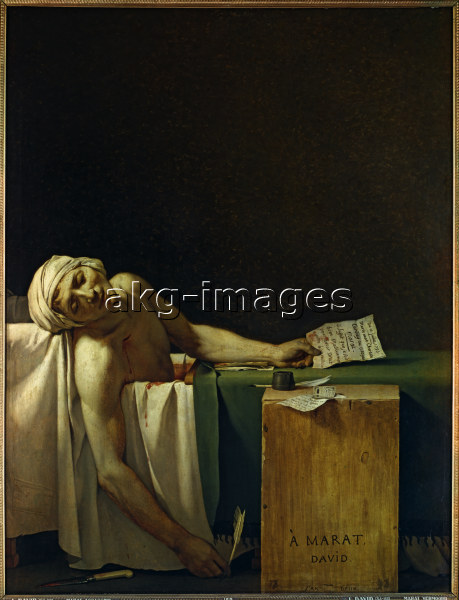 459x600 Jacques Louis David Propaganda Genius Akg Images Blog - Jean Paul Marat Painting
