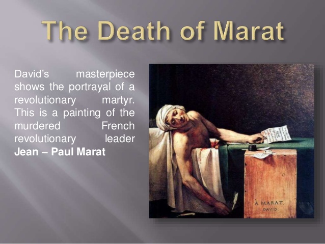 638x479 Classical Painting - Jean Paul Marat Painting