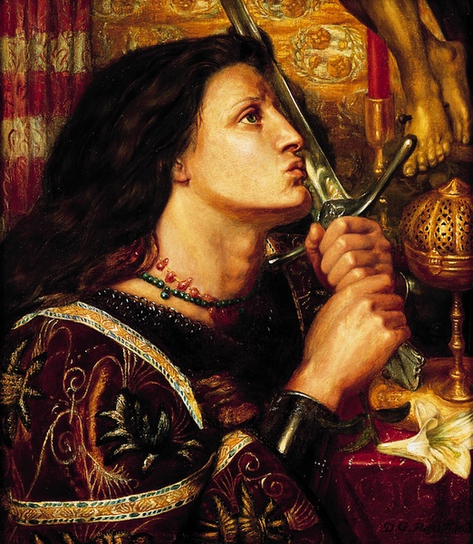 522x600 Filerossetti, Jeanne D'Arc Embrassant De La - Jeanne Darc Painting