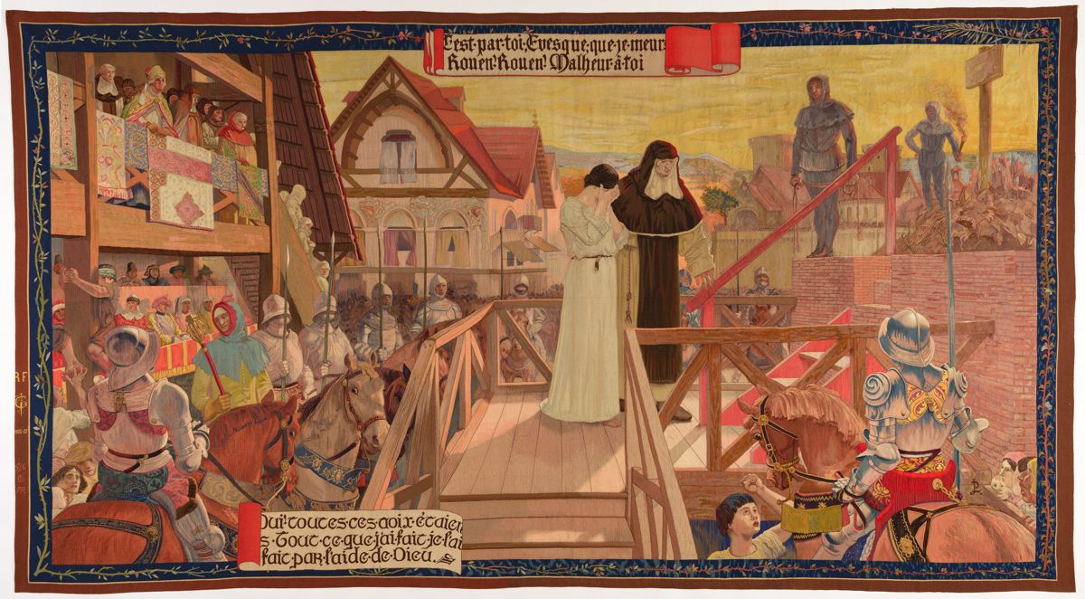 1200x662 The Execution Of Joan Of Arc (Le Supplice De Jeanne D'Arc) - Jeanne Darc Painting