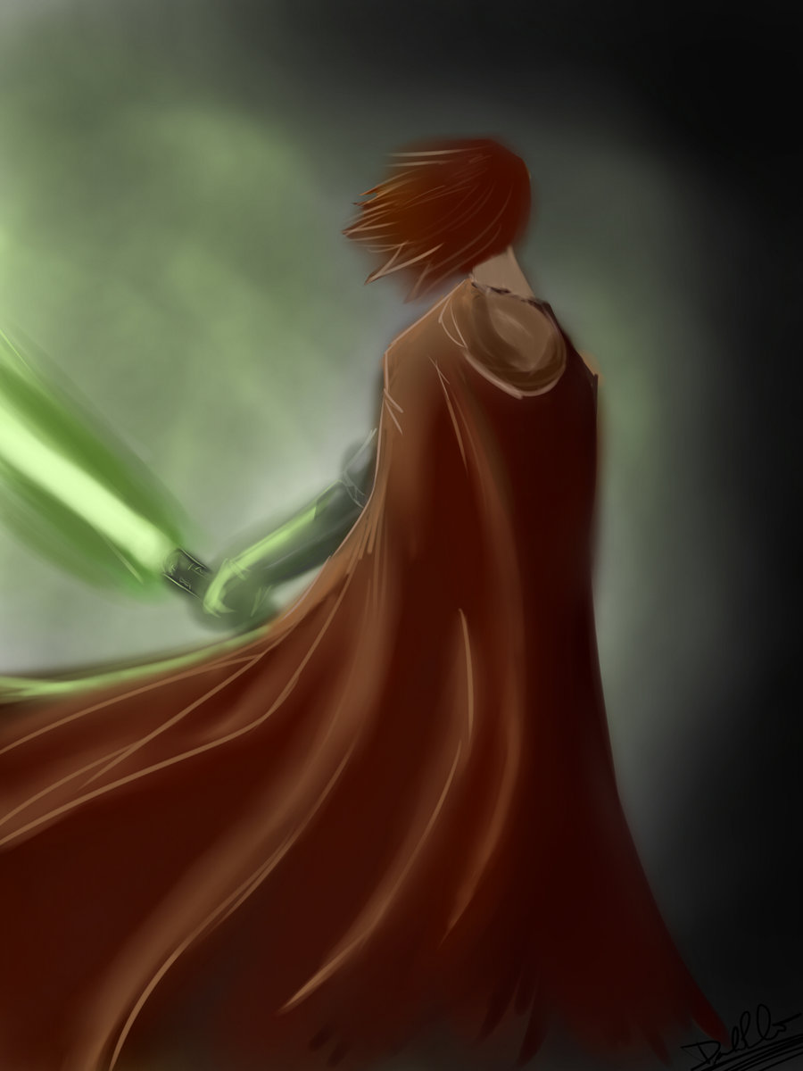 900x1200 Jedi Painting By Lonelion4ever - Jedi Painting