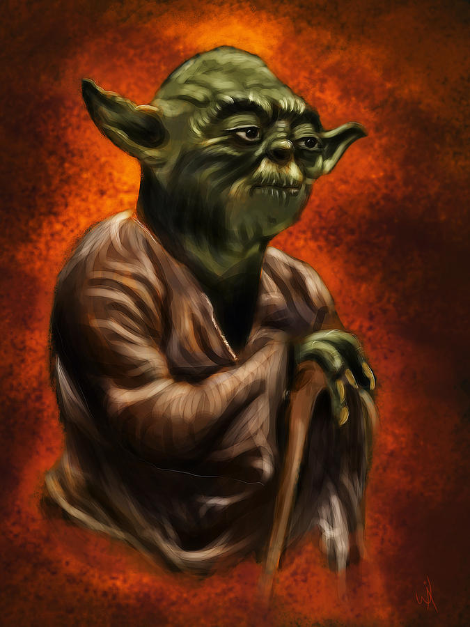 675x900 Master Jedi Painting By Wesley S Abney - Jedi Painting