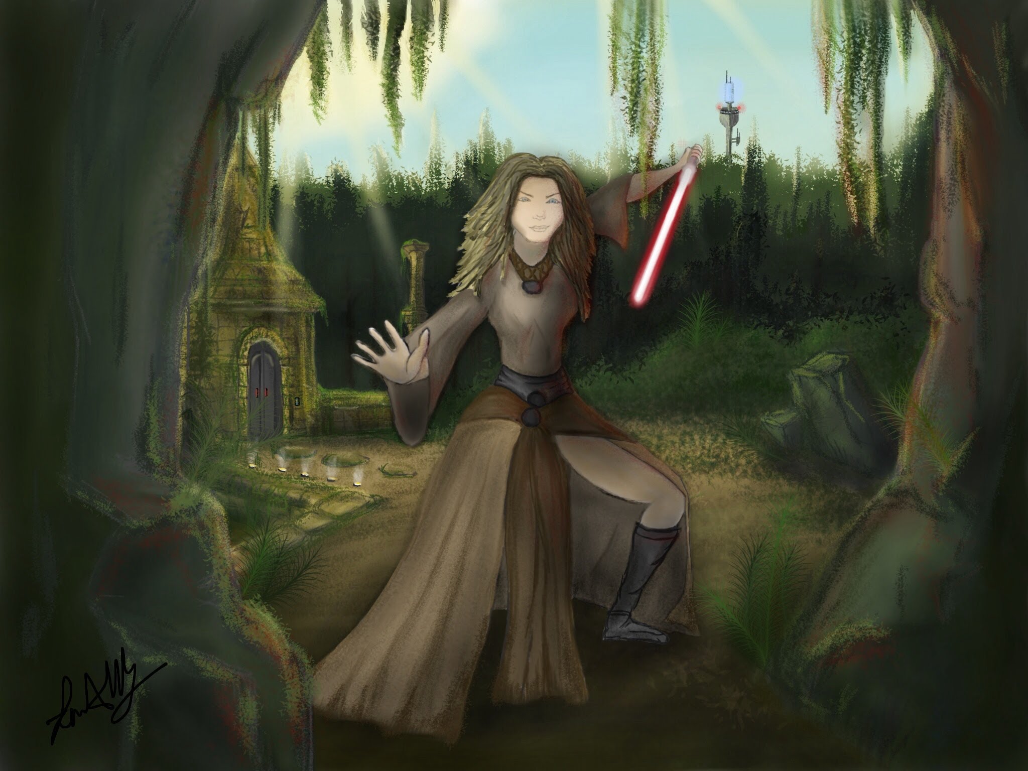 2048x1536 Speed Painting - Jedi Painting