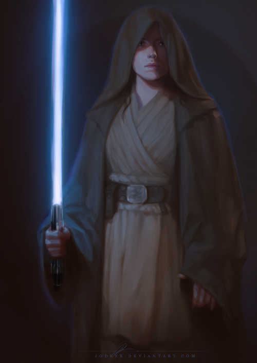 500x707 Star Wars Digital Art Jedi Rey Digital Painting Speed Painting - Jedi Painting