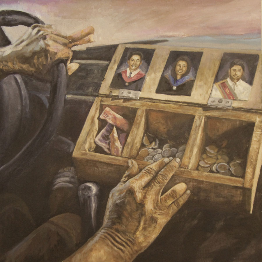 900x900 Painting Of A Jeepney Driver's Love For Family Tops Yellow Pages - Jeepney Painting