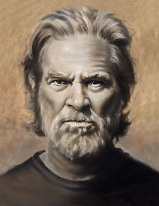 232x300 Jeff Bridges Painting The Big Lebowski Artwork Signed Stretched - Jeff Bridges Painting