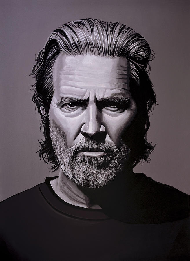 656x900 Jeff Bridges Painting Painting By Paul Meijering - Jeff Bridges Painting