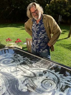 250x335 Jeff Bridges Paintings - Jeff Bridges Painting