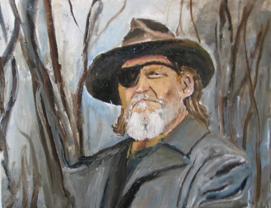 900x693 True Grit Jeff Bridges Painting By Udi Peled - Jeff Bridges Painting