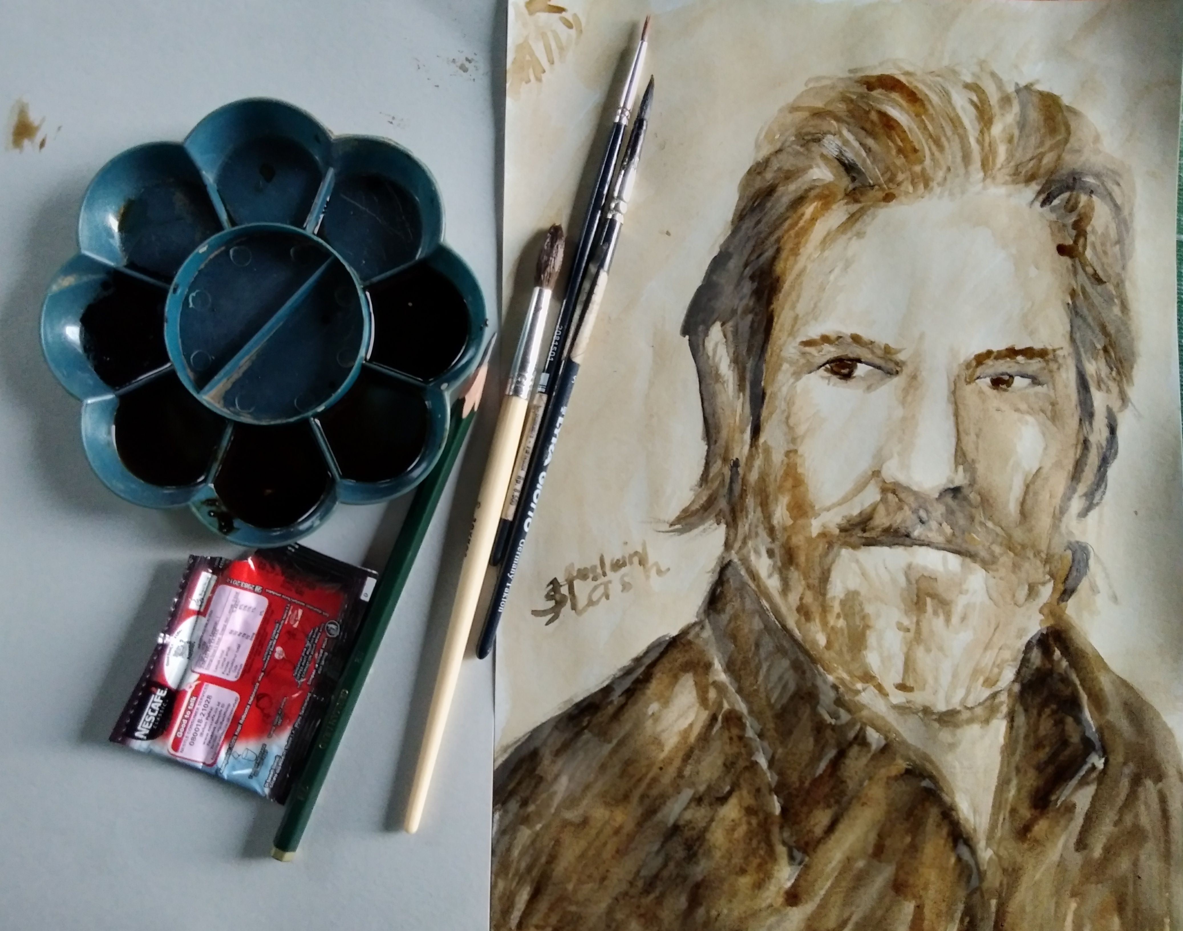 4148x3265 Painting - Jeff Bridges Painting