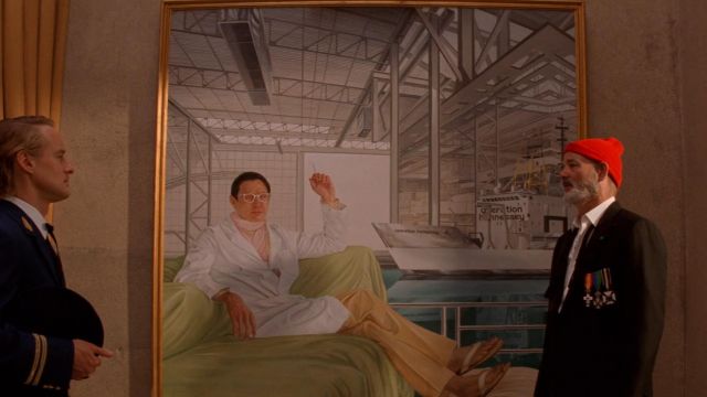 640x360 The Portrait In Painting Of Alistair Hennessey In The Life Aquatic - Jeff Goldblum Painting