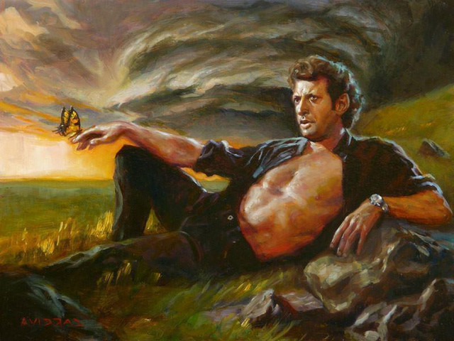 640x480 Crunchyroll - Jeff Goldblum Painting
