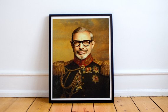 570x380 Jeff Goldblum Poster Classical Painting Regal Art General - Jeff Goldblum Painting Poster